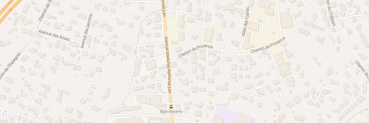 Plan du 50 Che de Provence à Mougins