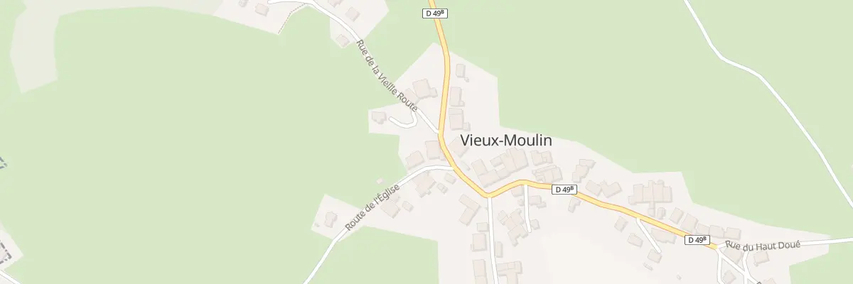 Plan du 2 Rte de l’Eglise à Vieux-Moulin