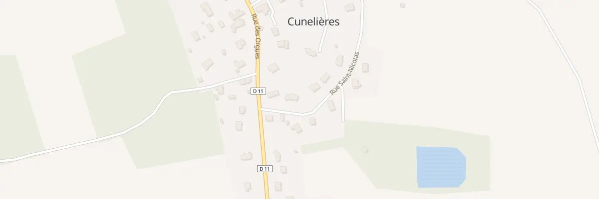 Plan du 3 Rue St Nicolas à Cunelières