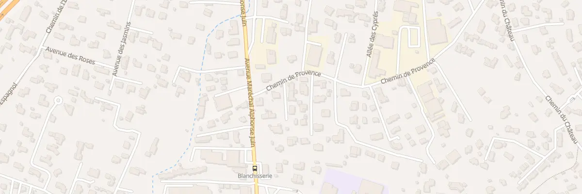 Plan du 66 Che de Provence à Mougins