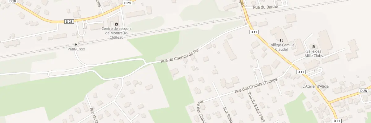 Plan du 7 Rue du chemin de Fer à Montreux-Château