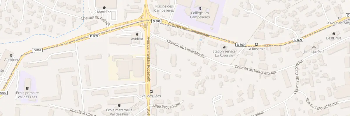 Plan du 6 Che du Vieux Moulin au Cannet