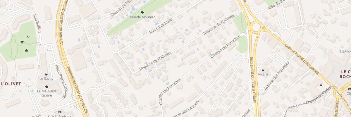 Plan du 34 Imp de l’Olivette au Cannet