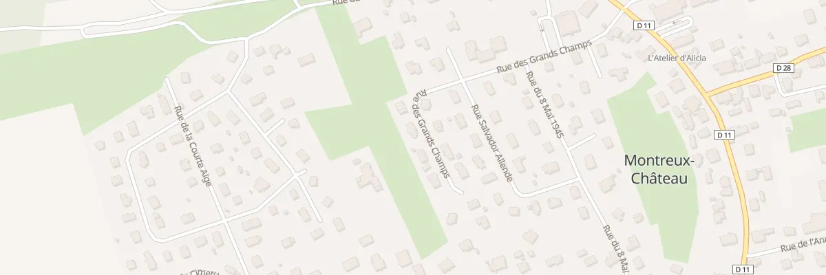 Plan du 14 Rue des grands Champs à Montreux-Château