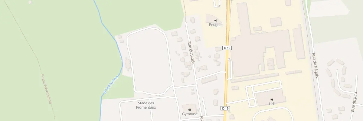 Plan du 17 Rue du Stade à Delle