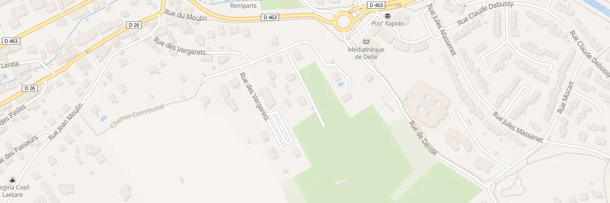 Plan du 10B Rue des Vergerets à Delle