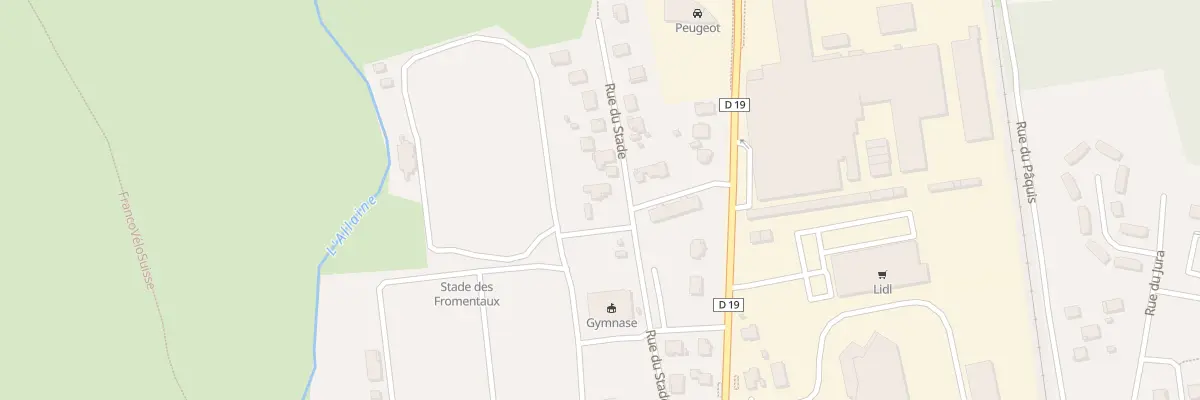 Plan du 13 Rue du Stade à Delle