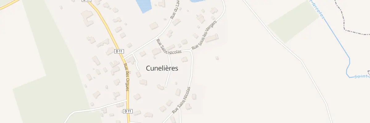 Plan du 9 Rue St Nicolas à Cunelières