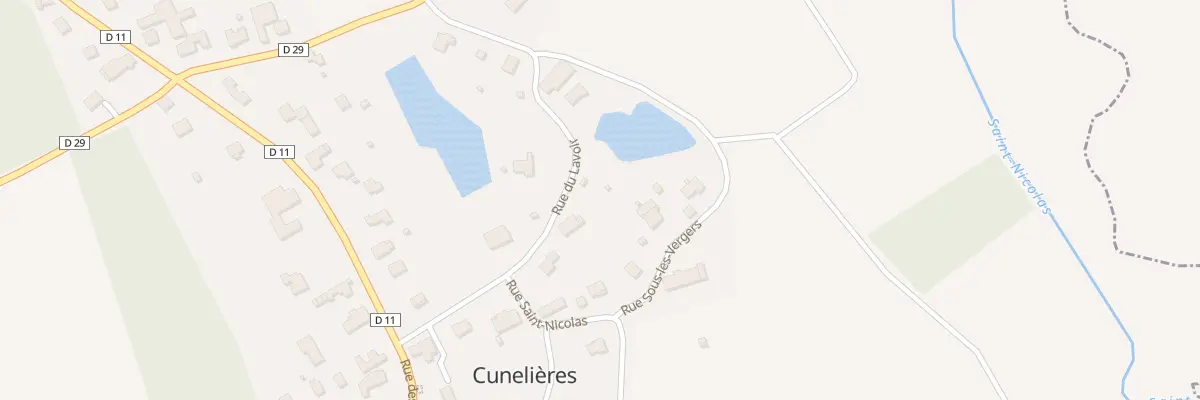 Plan du 4 Rue du Lavoir à Cunelières