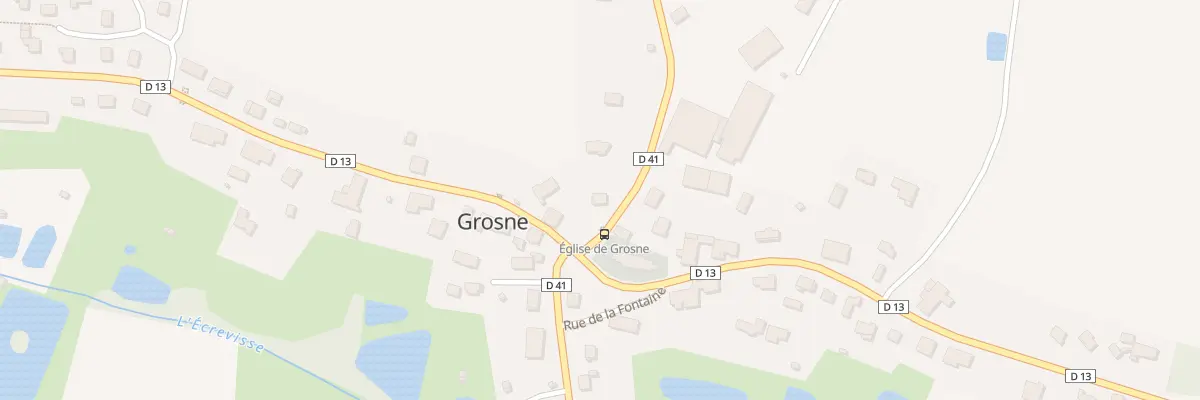 Plan du 1 Rue de l’Église à Grosne