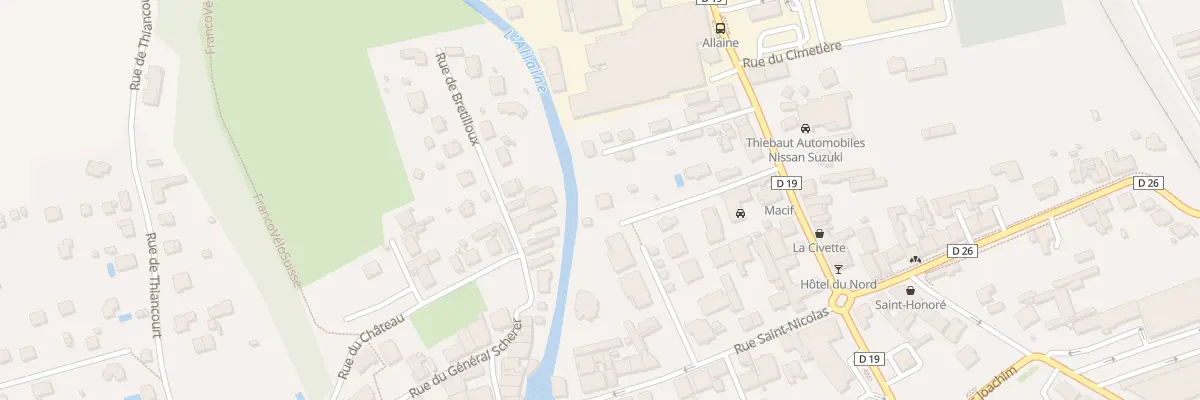 Plan du 6 Imp de l’Allaine à Delle