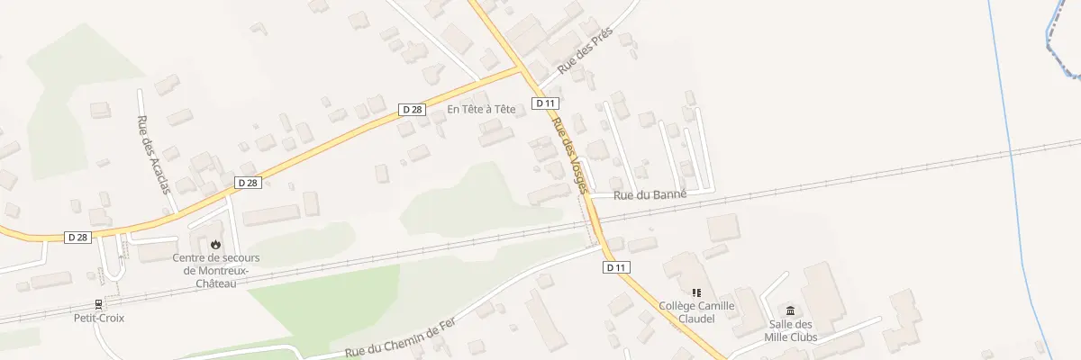 Plan du 3 Rue des Vosges à Montreux-Château