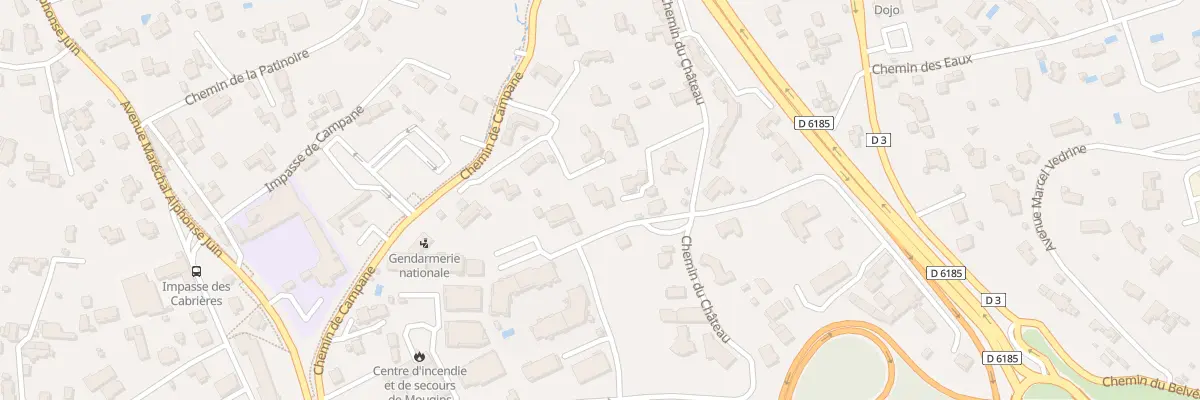 Plan du 461G Che de Campane à Mougins