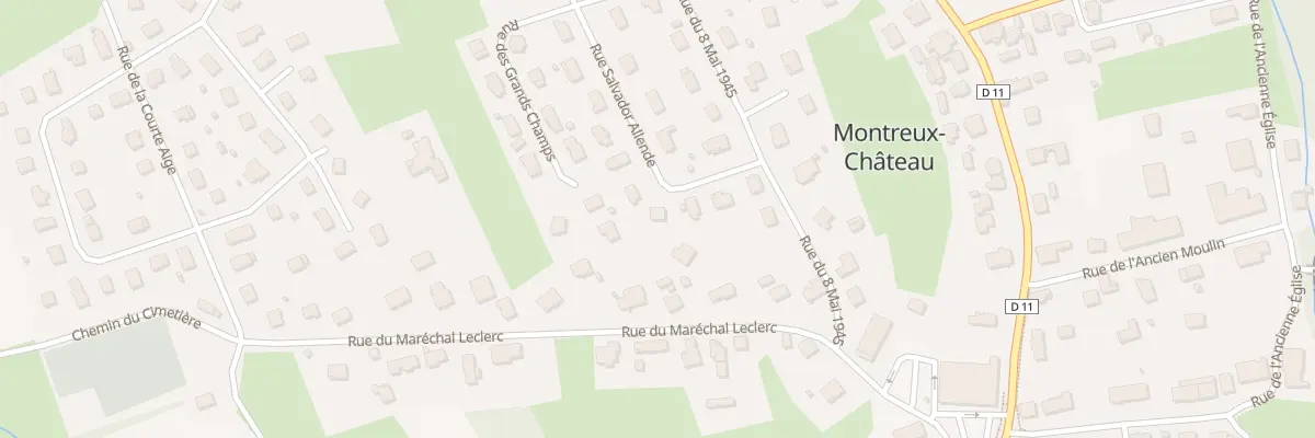 Plan du 7 Rue Salvador Allende à Montreux-Château