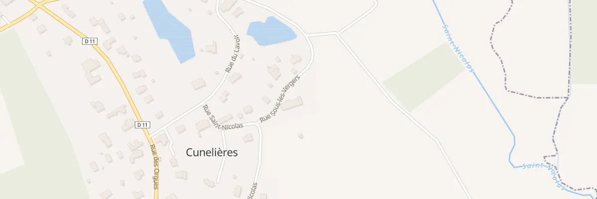 Plan du 10 Rue St Nicolas à Cunelières