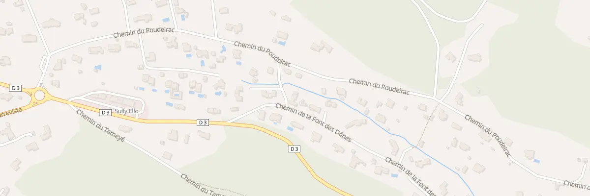 Plan du 3 Che de la Font des Dones à Opio