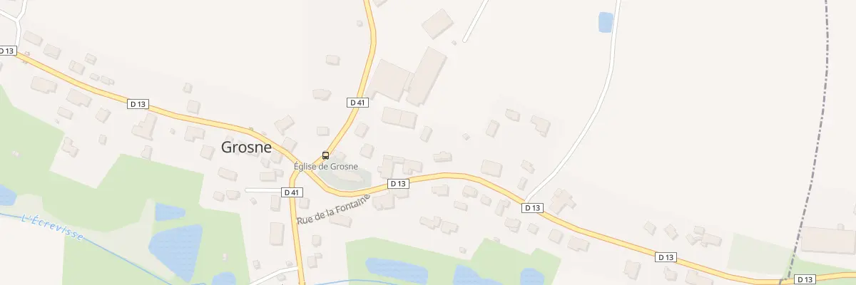 Plan du 14 Rue Charles de Gaulle à Grosne