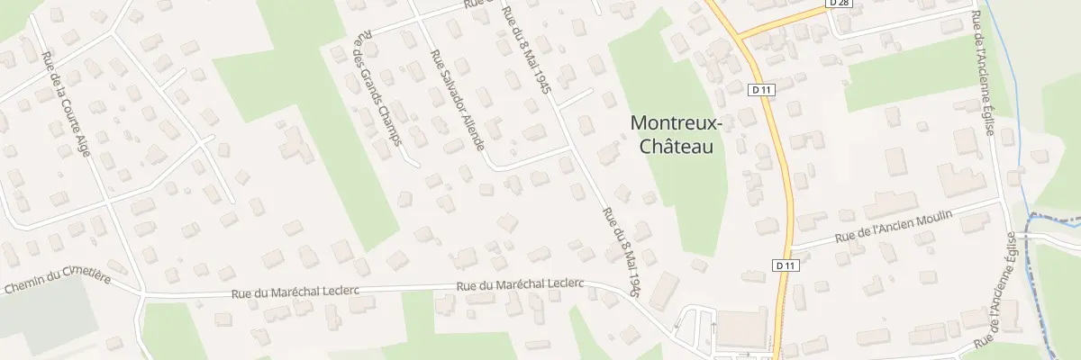 Plan du 3 Rue Salvator Allende à Montreux-Château