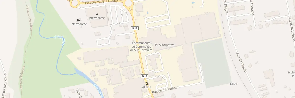 Plan du 26 Fg de Belfort à Delle