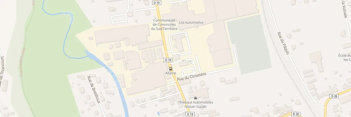 Plan du 24 Fg de Belfort à Delle