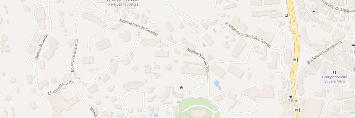 Plan du 19 Av Jean de Noailles à Cannes
