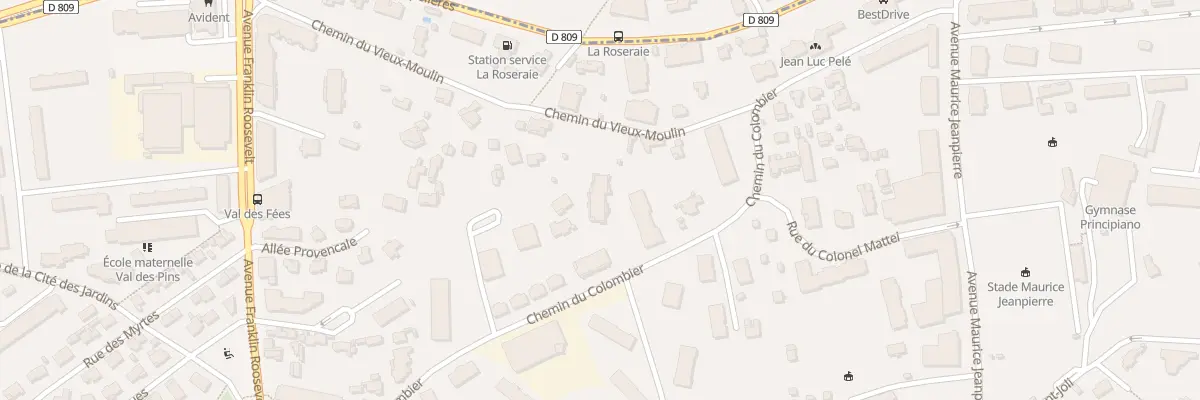 Plan du 22 Che du Vieux Moulin au Cannet