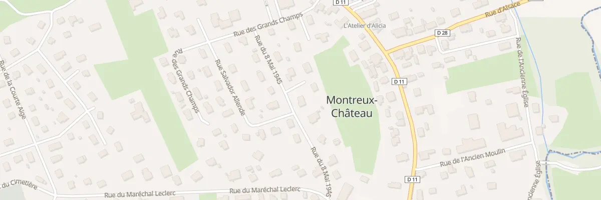Plan du 6 Rue du Huit Mai 1945 à Montreux-Château