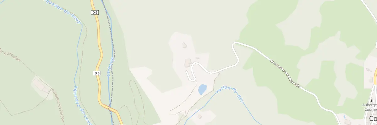 Plan du 635 Che de la Cascade à Courmes