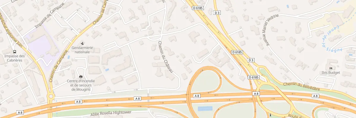 Plan du 299 Che du Chateau à Mougins