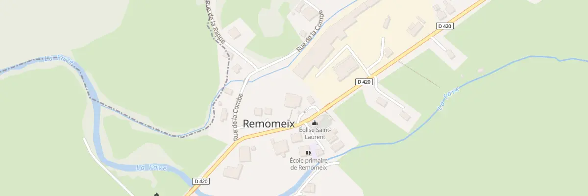 Plan du 61 Rte de Saâles à Remomeix