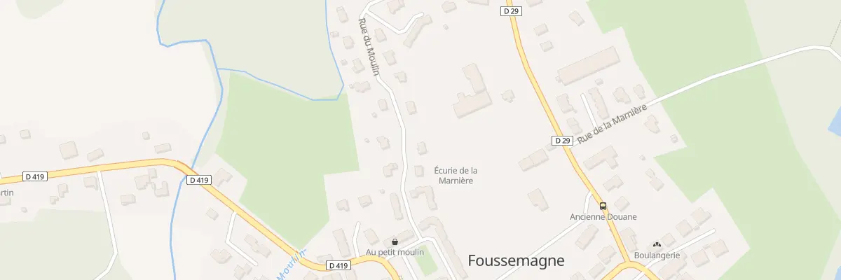 Plan du 12 Rue du Moulin à Foussemagne
