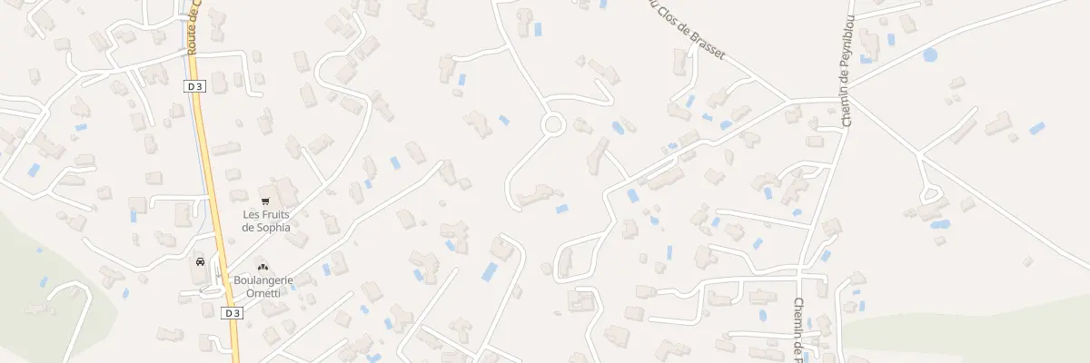 Plan du 204F Che Clos de Brasset à Valbonne