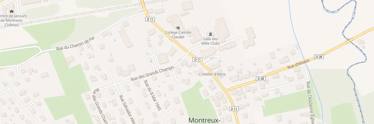 Plan du 31 Rue du General de Gaulle à Montreux-Château