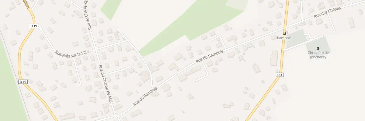 Plan du 23 Rue du Bambois à Joncherey