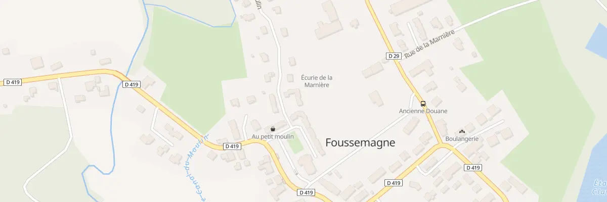 Plan du 2 Rue du Moulin à Foussemagne