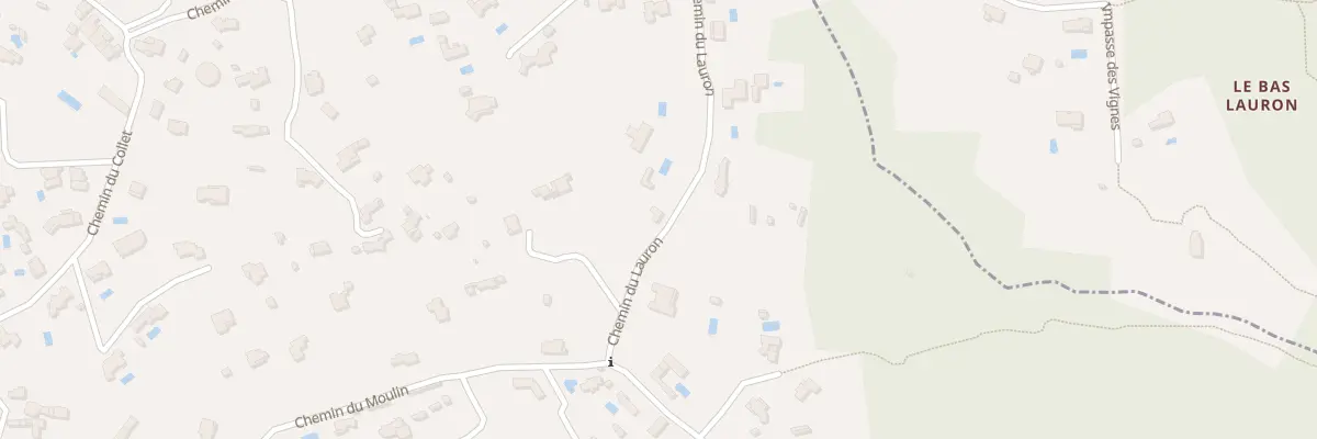 Plan du 3 Che du Lauron à Opio