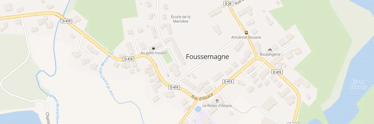 Plan du 25 Pl du Moulin à Foussemagne