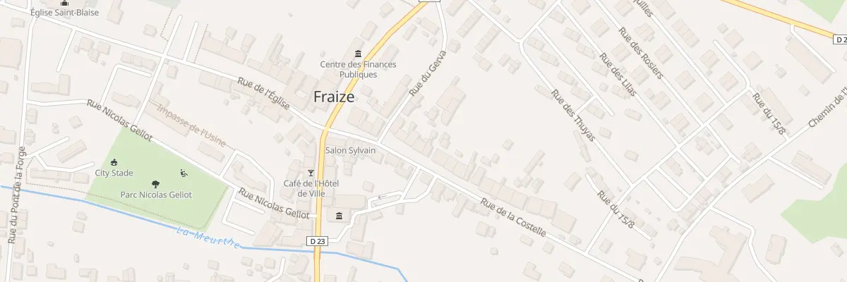 Plan du 12 Rue de la Costelle à Fraize