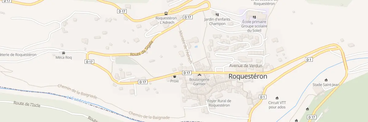 Plan du 1 Mte de l’Adrech à Roquestéron