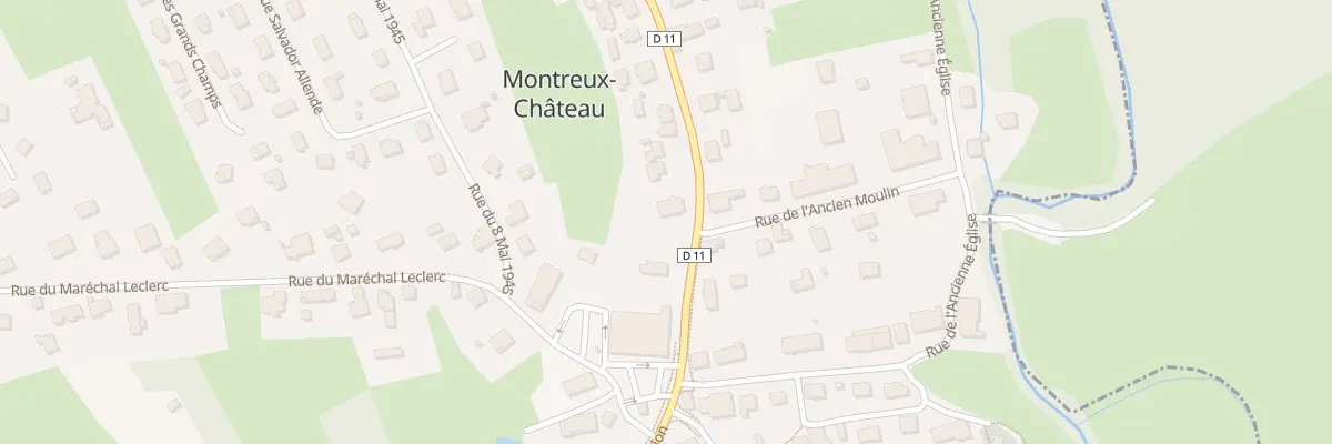 Plan du 3 Rue du General de Gaulle à Montreux-Château
