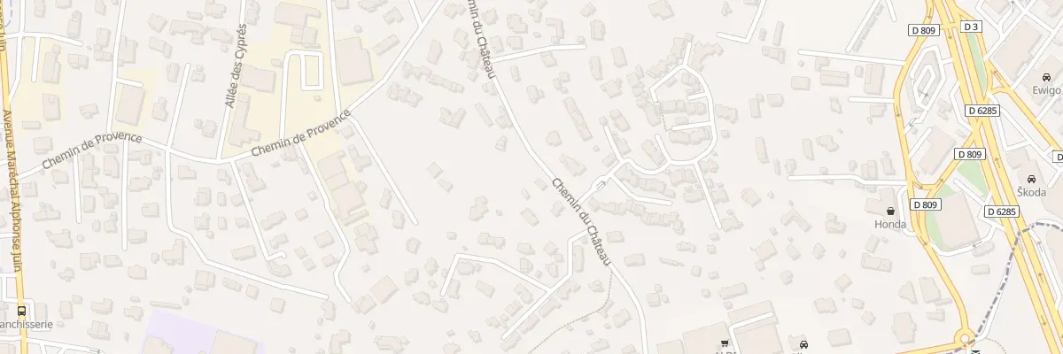 Plan du 1074 Che du Chateau à Mougins