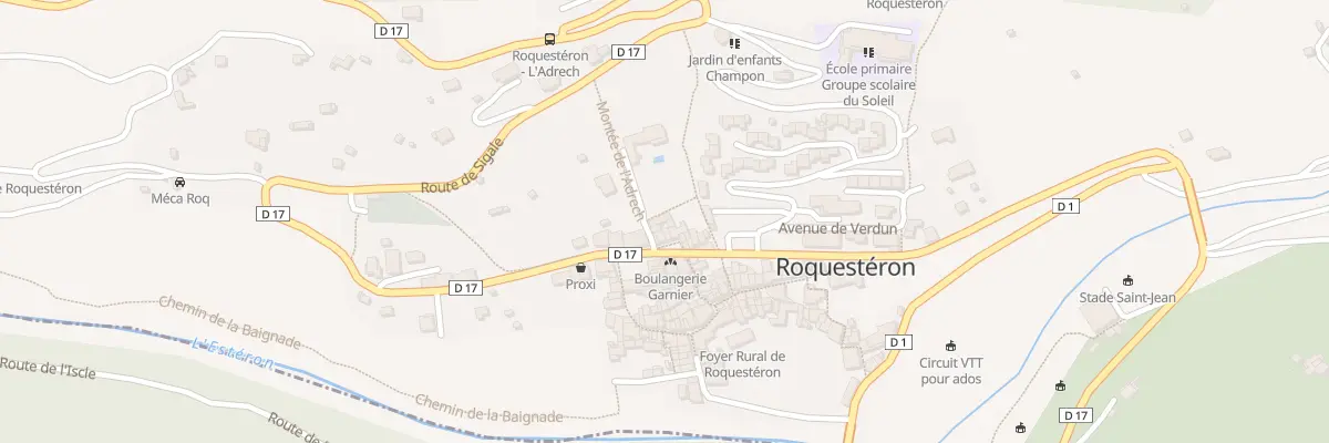 Plan du 2 Mte de l’Adrech à Roquestéron