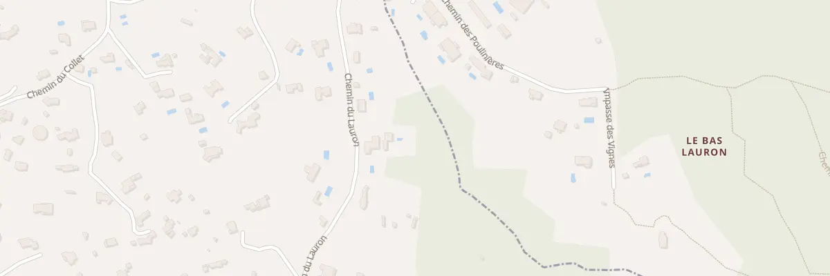 Plan du 6 Che du Lauron à Opio