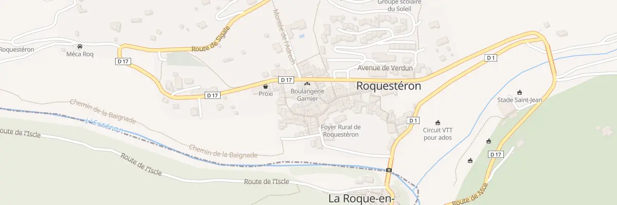 Plan du 3 Rue de la Forge à Roquestéron
