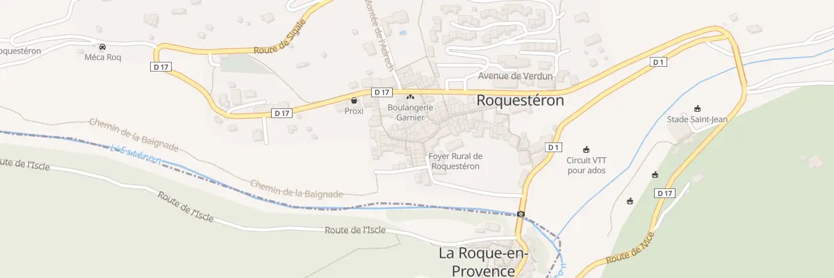Plan du 12 Voie Romaine à Roquestéron