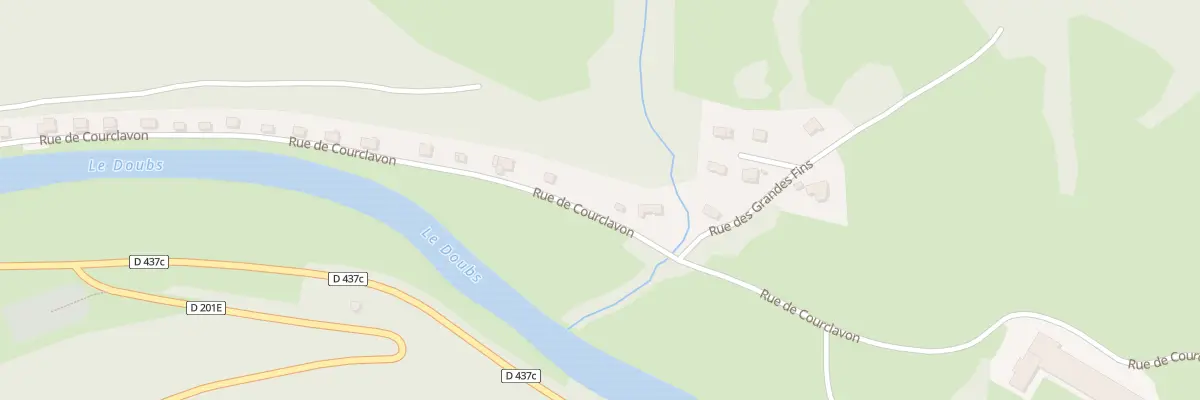 Plan du 45 Rue de Courclavon à Glère