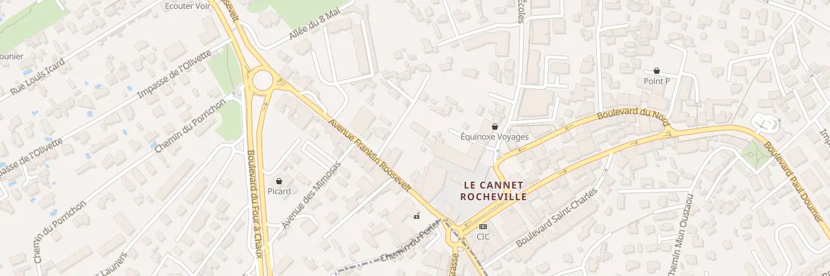 Plan du 16 Av Franklin Roosevelt au Cannet