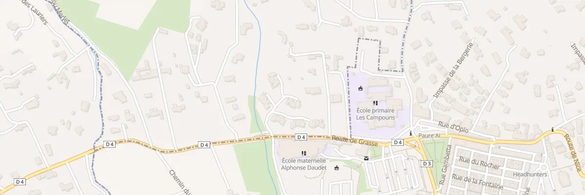 Plan du 8 Rte de Plascassier à Opio