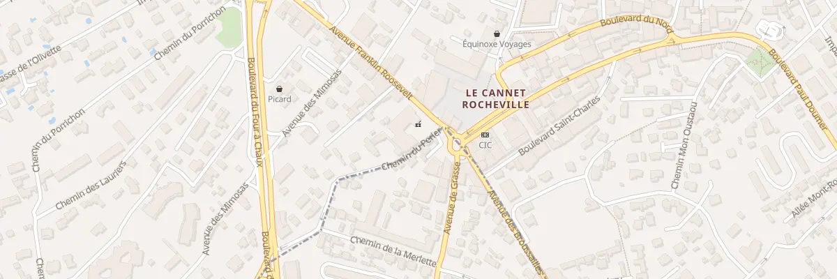 Plan du 1 Av Franklin Roosevelt au Cannet