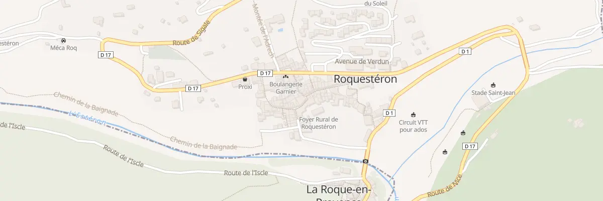 Plan du 3 Rue du Docteur Passeron à Roquestéron